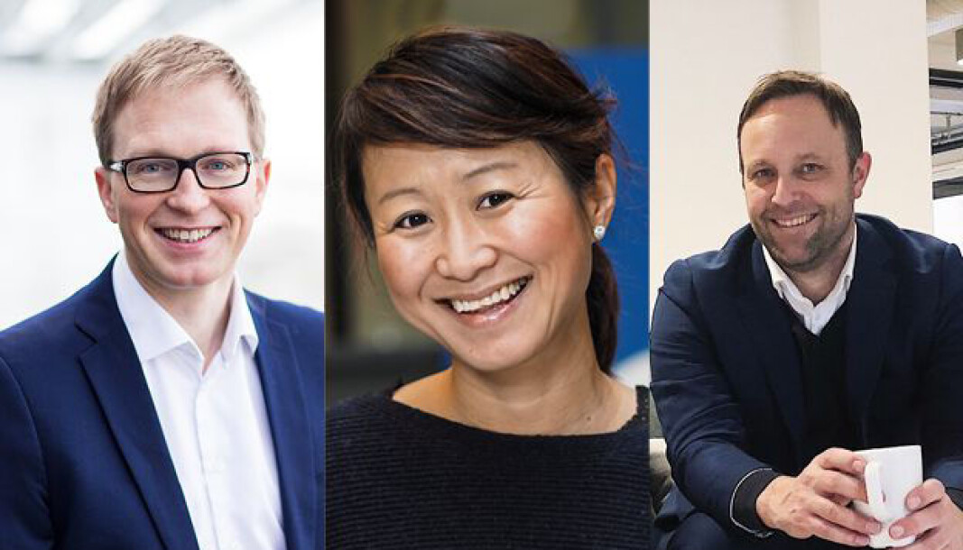 Headhunter Jan Tore Hamnøy i HAMNØY, kommunikasjonsdirektør Camilla Kim Kielland i Schibsted og TRY Råd-sjef Sindre Beyer. Headhunter Jan Tore Hamnøy i HAMNØY, kommunikasjonsdirektør Camilla Kim Kielland i Schibsted og TRY Råd-sjef Sindre Beyer.