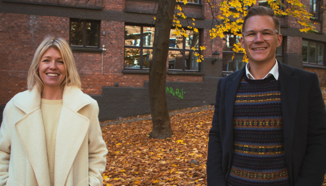 Ny konsulent Christine Monsen i JCP PRAD sammen med JCP PRAD-partner Lars Eia Kirkholm.