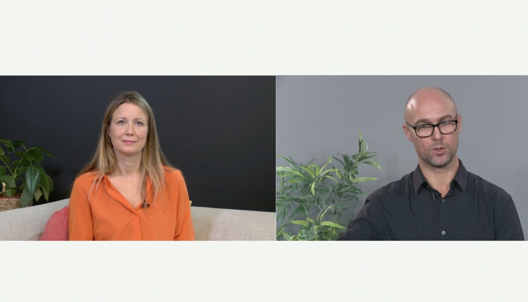 Programleder Therese Manus stiller Eirik Jagmann i Oslo Kommune spørsmål fra publikum på seminaret. Programleder Therese Manus stiller Eirik Jagmann i Oslo Kommune spørsmål fra publikum på seminaret.