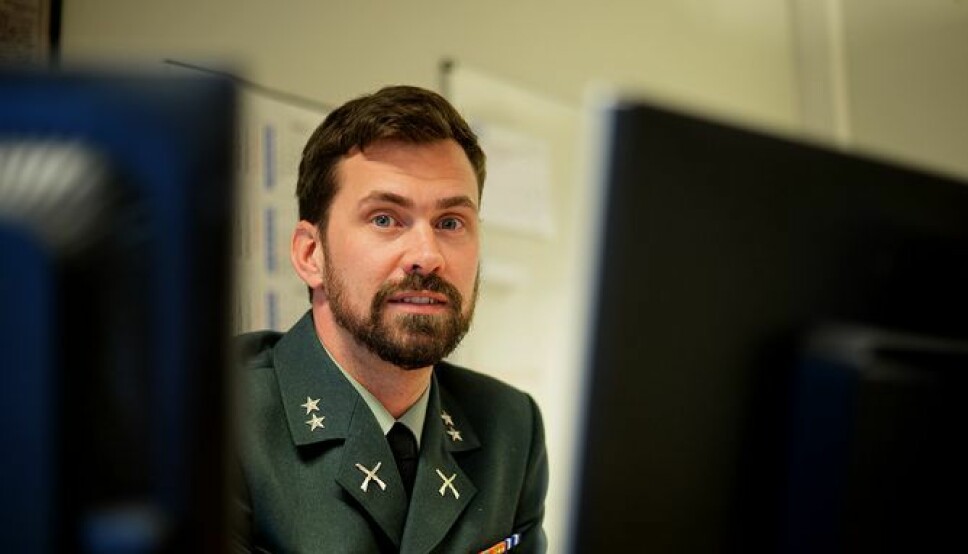 Bilde fra da Fredrik Tandberg var presseoffiser i Forsvaret. Nå returnerer han til Forsvarets mediesenter som PR-spesialist.