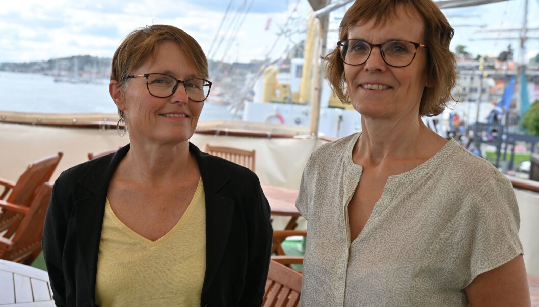 Professor Eli Skogerbø, her sammen med Lisbeth Morlandstø under Arendalsuka. Professor Eli Skogerbø, her sammen med Lisbeth Morlandstø under Arendalsuka.