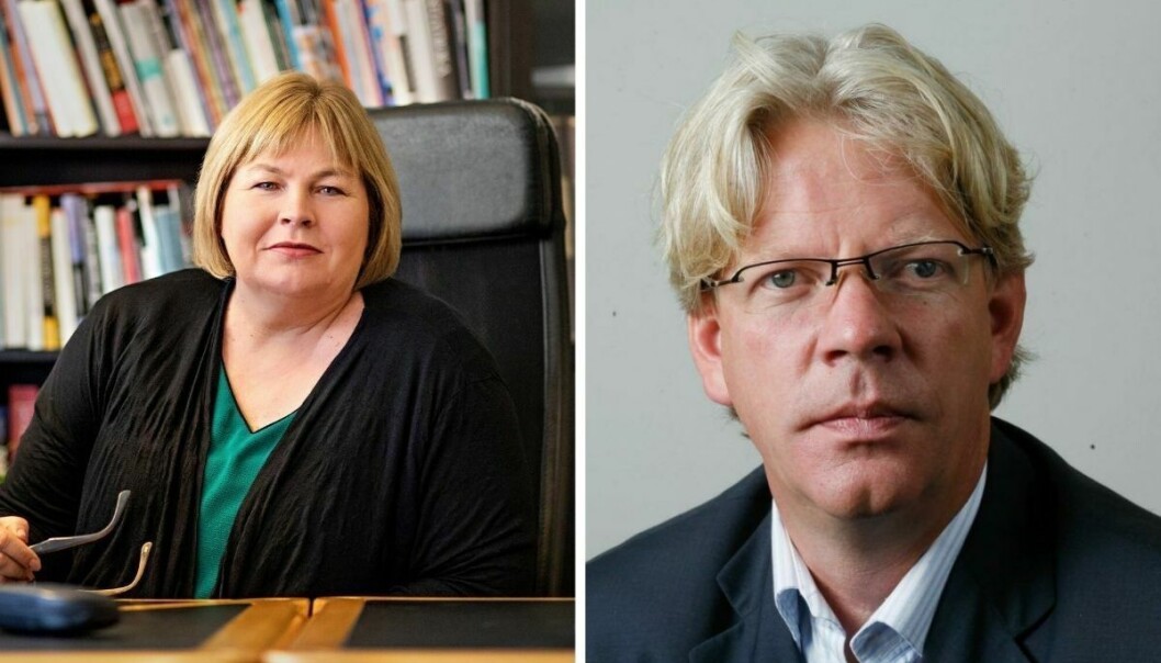 Elin Floberghagen (til venstre) og Tron Strand er helt uenige med de som vil ha vekk offentlige søkerlister. Elin Floberghagen (til venstre) og Tron Strand er helt uenige med de som vil ha vekk offentlige søkerlister.