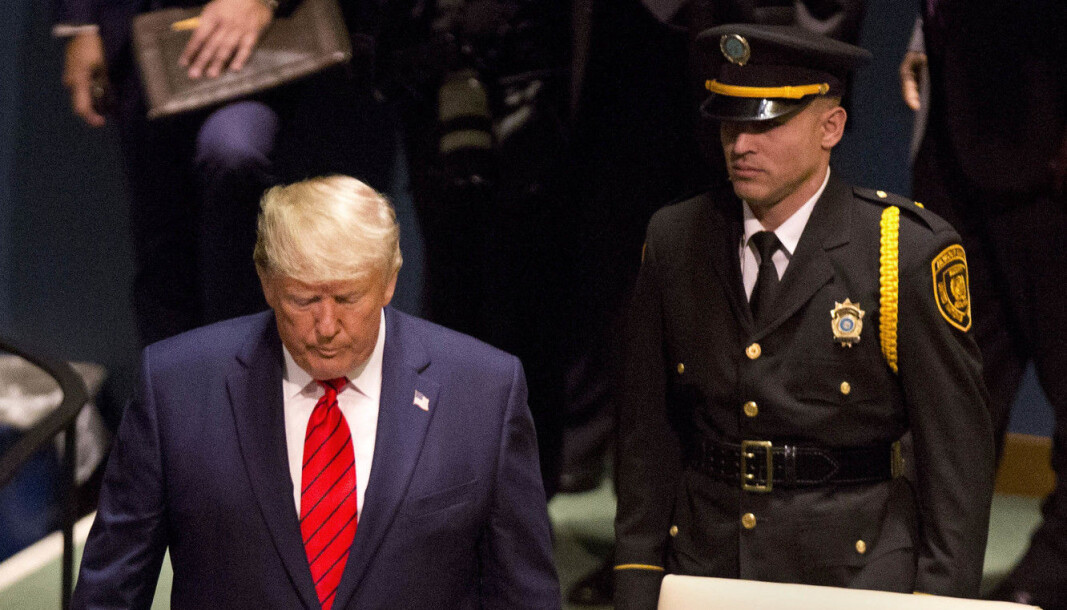 President Donald Trump er kastet ut av Twitter. President Donald Trump er kastet ut av Twitter.