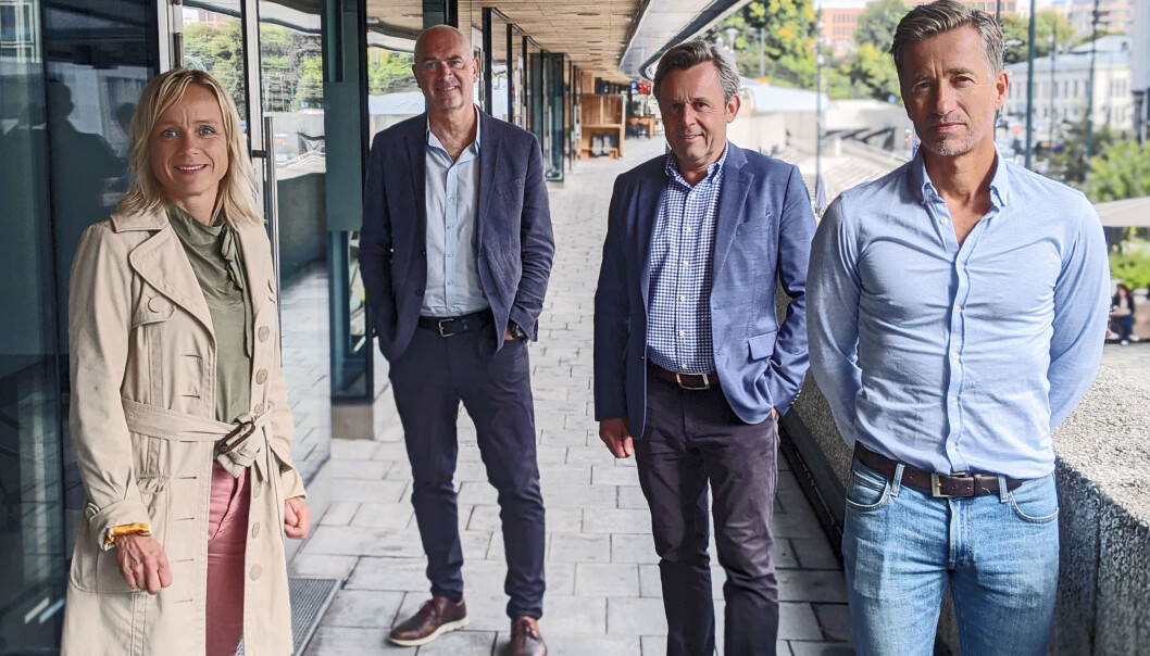 ANFO og Metro Branding står bak undersøkelsen, i samarbeid med ICMF. Fra venstre: Fagansvarlig for innhold og synlighet i Metro Branding, Eli Tørud, administrerende direktør Jan Morten Drange i ANFO, Norges ICMF-representant Paal-André Schwital fra Metro Branding og fagdirektør i ANFO, Håvard Kvernaas Bakken. ANFO og Metro Branding står bak undersøkelsen, i samarbeid med ICMF. Fra venstre: Fagansvarlig for innhold og synlighet i Metro Branding, Eli Tørud, administrerende direktør Jan Morten Drange i ANFO, Norges ICMF-representant Paal-André Schwital fra Metro Branding og fagdirektør i ANFO, Håvard Kvernaas Bakken.
