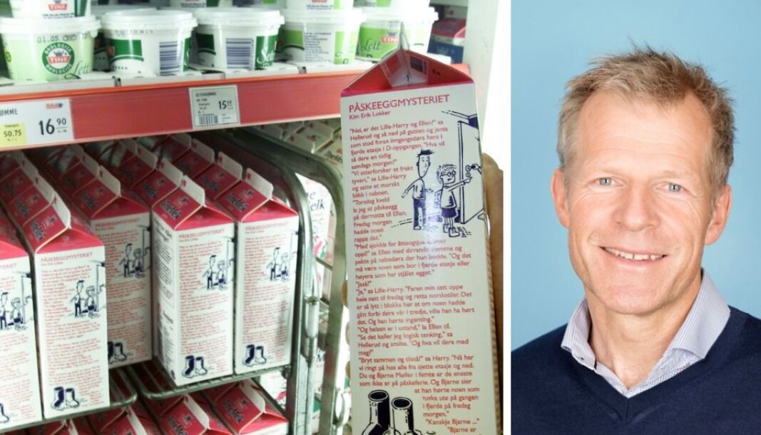 Bjørn Malm i Tine håper de ikke har ødelagt påsken for noen, men mener det er et nødvendig grep å ta å fjerne påskekrimmen fra melkekartongene i år. Bjørn Malm i Tine håper de ikke har ødelagt påsken for noen, men mener det er et nødvendig grep å ta å fjerne påskekrimmen fra melkekartongene i år.