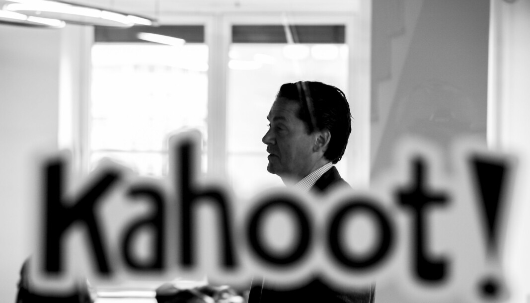 Styreleder Eilert Hanoa i Quiz-selskapet Kahoot. Styreleder Eilert Hanoa i Quiz-selskapet Kahoot.