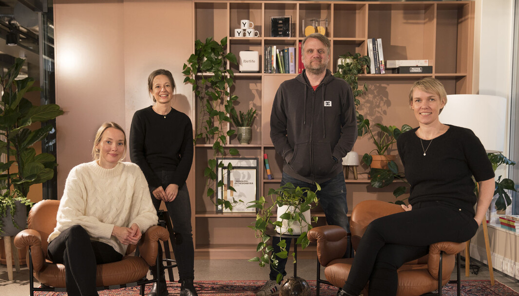 Her er teamet i Netlife som jobber med Mattilsynet. Fra venstre: Ida Marrable, Irmelin Bergh, Ove Dalen og Jorunn Aarvik . Her er teamet i Netlife som jobber med Mattilsynet. Fra venstre: Ida Marrable, Irmelin Bergh, Ove Dalen og Jorunn Aarvik .