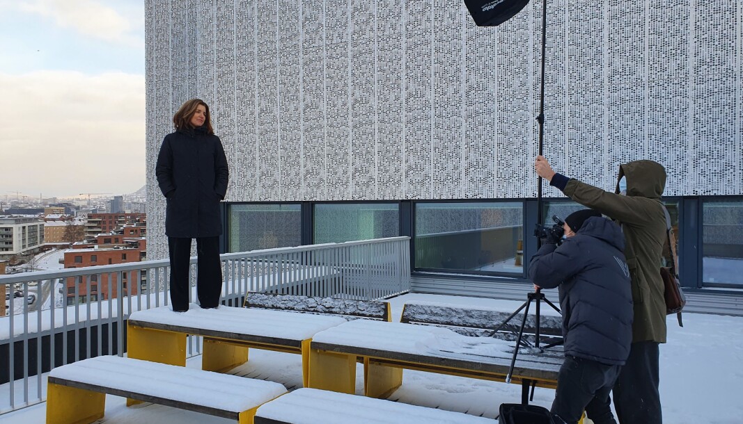 Her blir skattedirektør Nina Schanke Funnemark fotografert på jobb. Skatteetaten opplevde 20 prosents økning i pågangen fra media i 2020. Her blir skattedirektør Nina Schanke Funnemark fotografert på jobb. Skatteetaten opplevde 20 prosents økning i pågangen fra media i 2020.