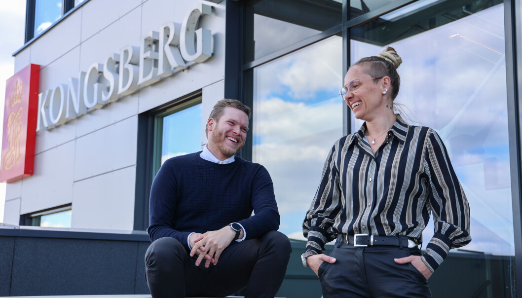 Njål Frilseth og Camilla Brevik Hågensen har begge begynt i kommunikasjonsavdelingen til Kongsberg Defence and Aerospace. Njål Frilseth og Camilla Brevik Hågensen har begge begynt i kommunikasjonsavdelingen til Kongsberg Defence and Aerospace.