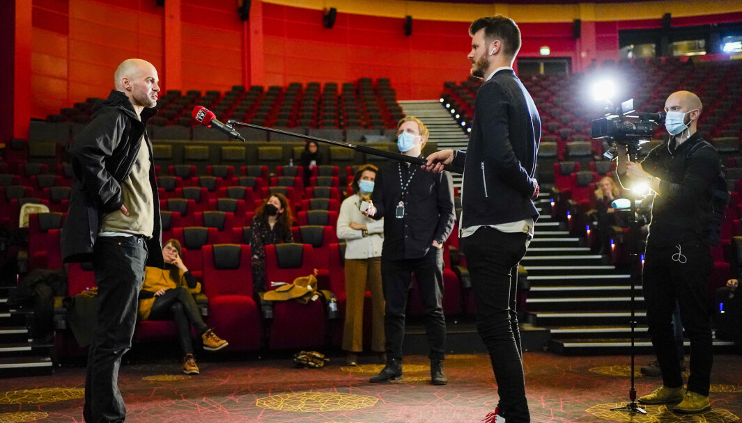 Anders Hammer under en pressekonferanse om Oscar-nominasjoner på Colosseum kino i Oslo. «Do Not Split», som er regissert av nordmannen ,er Oscar-nominert for beste kortdokumentar. Det er nå kjent at Hammer ikke vant pris under nattens utdeling. Anders Hammer under en pressekonferanse om Oscar-nominasjoner på Colosseum kino i Oslo. «Do Not Split», som er regissert av nordmannen ,er Oscar-nominert for beste kortdokumentar. Det er nå kjent at Hammer ikke vant pris under nattens utdeling.