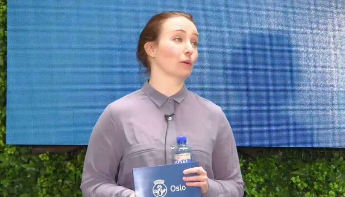 Kathrine Sæverud Hauge, beredskapsrådgiver, Beredskapsetaten, Oslo kommune under Kommunikasjonsdagene torsdag. Kathrine Sæverud Hauge, beredskapsrådgiver, Beredskapsetaten, Oslo kommune under Kommunikasjonsdagene torsdag.