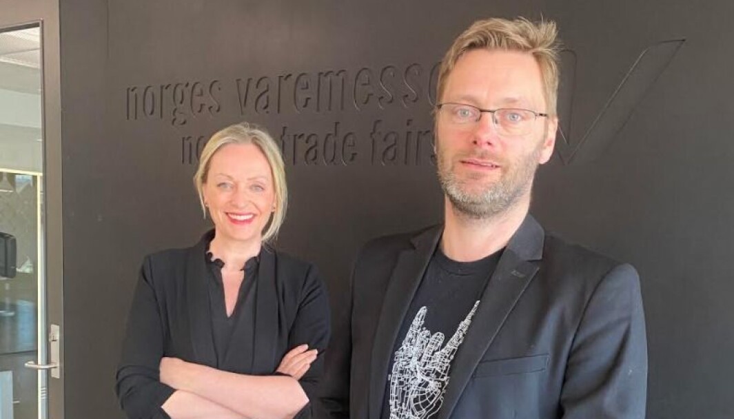 Administrerende direktør Gunn Helen Hagen i Norges Varemesse sammen med Robert Kippe som blir hennes nye kollega fra mandag av. Kippe entrer da rollen som kommunikasjonssjef. Administrerende direktør Gunn Helen Hagen i Norges Varemesse sammen med Robert Kippe som blir hennes nye kollega fra mandag av. Kippe entrer da rollen som kommunikasjonssjef.