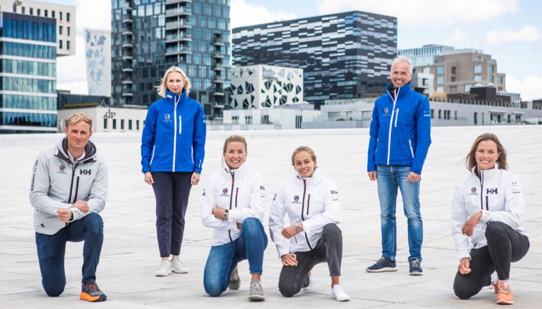 Fra venstre Hermann Tomasgaard, Guro Steine (President i NSF), Marie Rønningen og Helene Næss, Per Christian Bordahl (Generalsekretær i NSF), og Line Flem Høst Fra venstre Hermann Tomasgaard, Guro Steine (President i NSF), Marie Rønningen og Helene Næss, Per Christian Bordahl (Generalsekretær i NSF), og Line Flem Høst