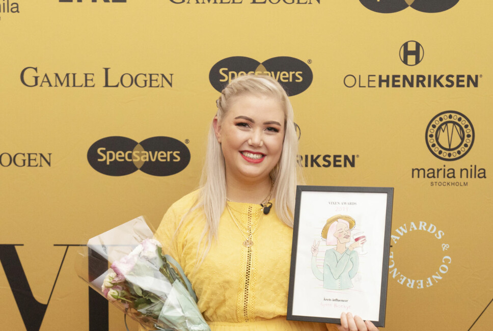 Agnete Husebye, bedre kjent som «Agnetesh», vant Årets Influencer under VIXEN Awards i 2019.