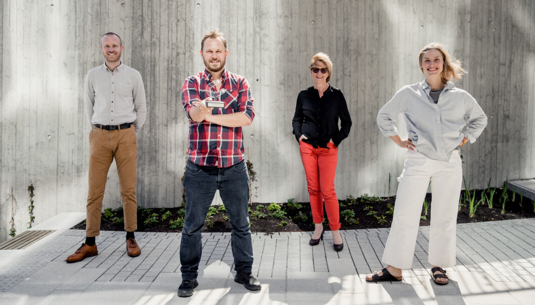 Kommunikasjonsstaben i COWI består av fire stykker: Kristoffer Jakobsen, Ole Emil Johnsen, May Kristin Haugen og Ragnhild Heggem Fagerheim Kommunikasjonsstaben i COWI består av fire stykker: Kristoffer Jakobsen, Ole Emil Johnsen, May Kristin Haugen og Ragnhild Heggem Fagerheim