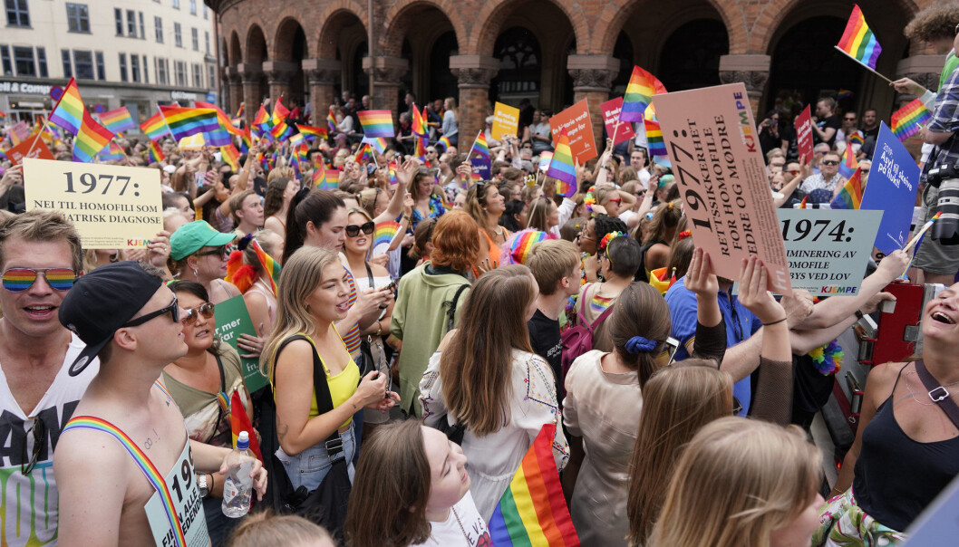Bilde fra Oslo Pride Parade tilbake i 2019. Foto: Fredrik Hagen / NTB Bilde fra Oslo Pride Parade tilbake i 2019. Foto: Fredrik Hagen / NTB