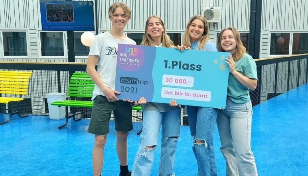 Jacob Bolin Lund, Stephanie Smith Nielsen, Celine Bratlie og Linea Egeland stakk av med seieren i DeathTrip. Jacob Bolin Lund, Stephanie Smith Nielsen, Celine Bratlie og Linea Egeland stakk av med seieren i DeathTrip.