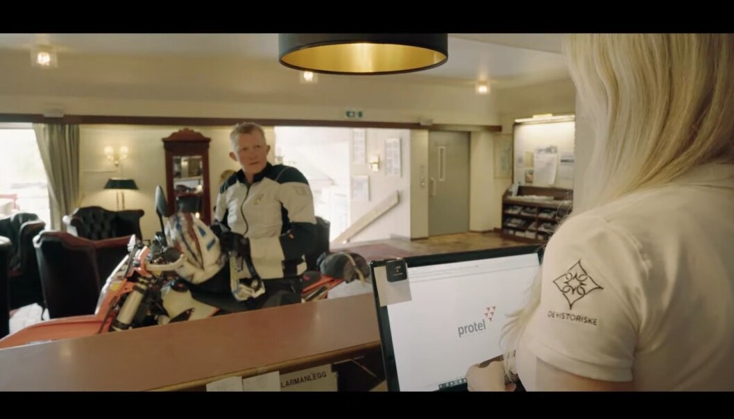 MC-føraren Pål Anders Ullevålseter er frontfiguren i den nye kampanjen som er laga i Telemark. MC-føraren Pål Anders Ullevålseter er frontfiguren i den nye kampanjen som er laga i Telemark.