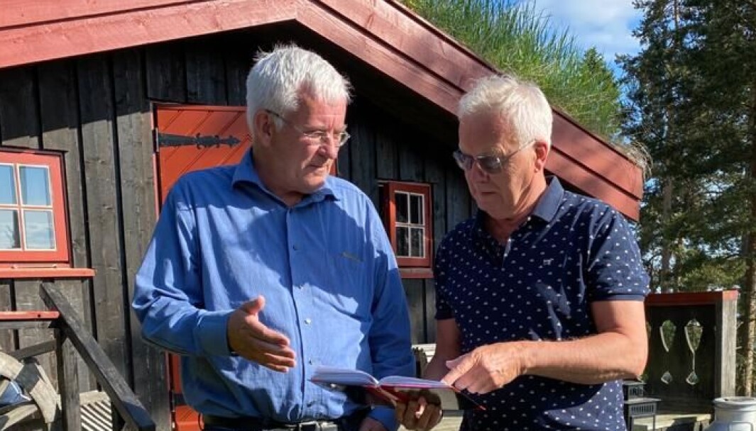 Talsperson (f.v) Ole Gunnar Hauso sammen med styreformann Finn Helge Tolpinrud. Talsperson (f.v) Ole Gunnar Hauso sammen med styreformann Finn Helge Tolpinrud.