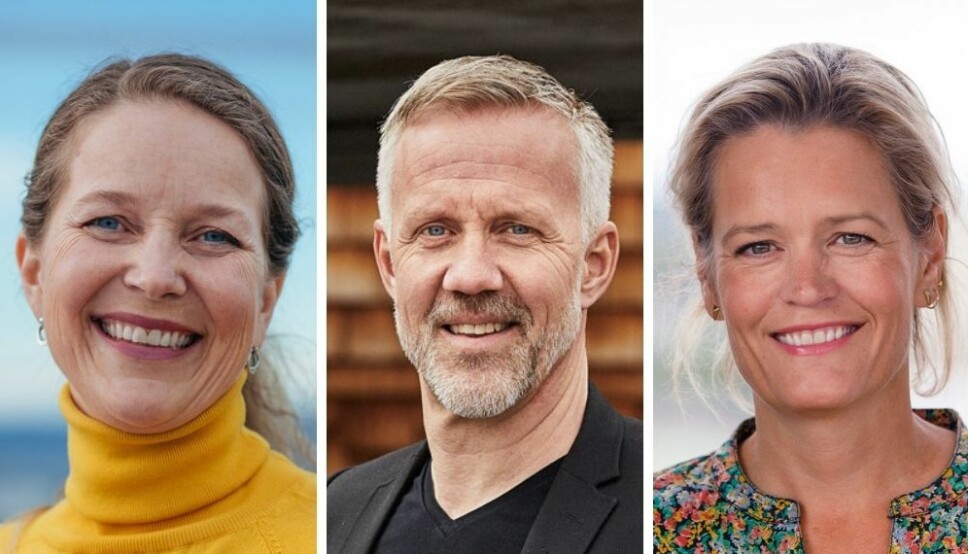 Marte Ramborg (f.v), blir konsernsjef i Spoon. Anders Ribba vil nå konsentrere seg om jobben som konsernsjef i PeoplePeoplePeople, bryågruppen der Spoon er den største enheten, og Siv Tonje Solfjeld som siden 2017 kom inn som nestleder.
