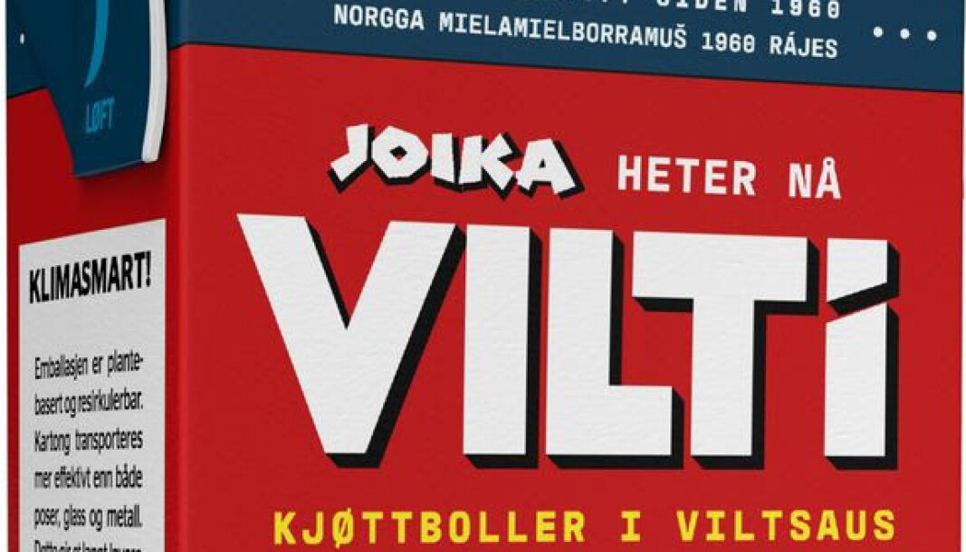 Joikakaker har nå byttet navn til VILTi. Joikakaker har nå byttet navn til VILTi.