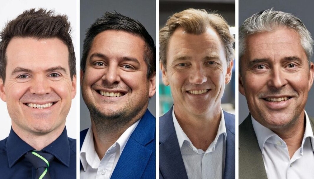 Store endringer i Elkjøp: Trygve Hillesland, Fredrik Tønnesen, Erik G. Sønsterud og Per Wernersson. Store endringer i Elkjøp: Trygve Hillesland, Fredrik Tønnesen, Erik G. Sønsterud og Per Wernersson.