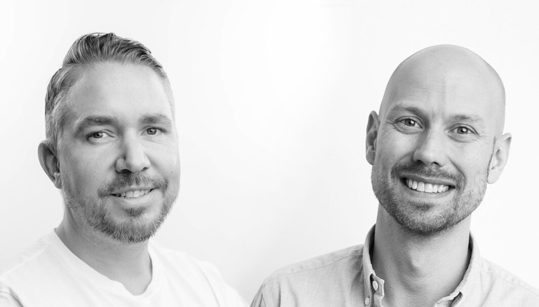 – Vi hadde mange av de samme tankene om et felles byrå, sier byråleder i Omega Media Erling Løken Andersen (f.v.), om fusjonen med svenske Raw Digital og gründer Fredrik Viktorsson. – Vi hadde mange av de samme tankene om et felles byrå, sier byråleder i Omega Media Erling Løken Andersen (f.v.), om fusjonen med svenske Raw Digital og gründer Fredrik Viktorsson.
