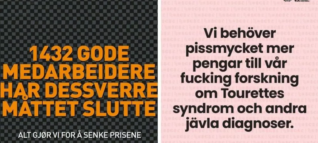 Svensk organisasjon laget Tourette-annonse - Norsk Tourette Forening stiller seg kritisk til å kjøre den samme annonsen her i landet