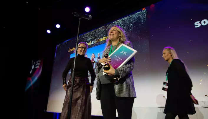 DN Kvinner-gruppen på Facebook for Dagens Næringsliv mottok pris under Social Media Awards 2021.