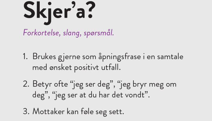 Eksempel fra kampanjen Eksempel fra kampanjen