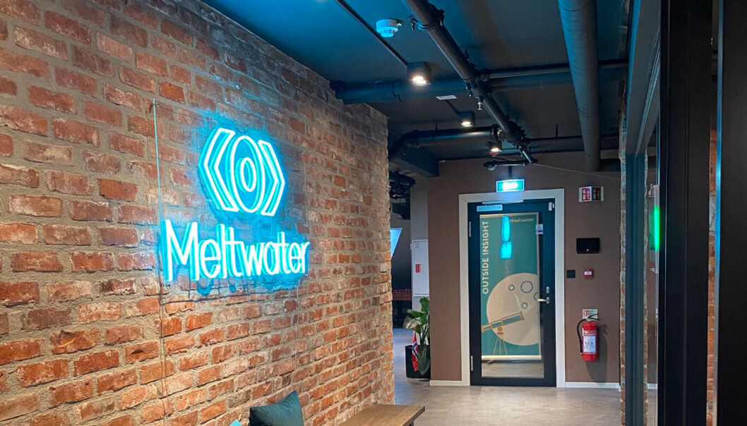 I det siste har Meltwater hanket inn flere lønnsomme kunder. Bilde her er fra Meltwaters kontoret i Oslo. I det siste har Meltwater hanket inn flere lønnsomme kunder. Bilde her er fra Meltwaters kontoret i Oslo.