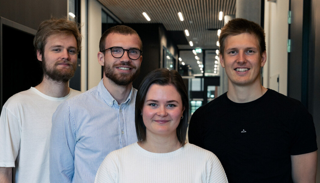 PR, kommunikasjon og mediestudentene fra Høgskulen i Volda som jobber med Transport & Logistikk 2021. Fv: Sondre Solbakken, Sander Rusten Hauge, Anna Skogen, Trym Bergan Solli. PR, kommunikasjon og mediestudentene fra Høgskulen i Volda som jobber med Transport & Logistikk 2021. Fv: Sondre Solbakken, Sander Rusten Hauge, Anna Skogen, Trym Bergan Solli.