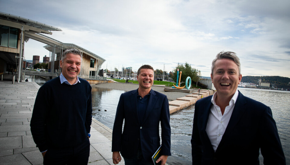Petter Halvorsen, Geir Bjørlo og Håkon Mathias Rønning er tre av fire grunnleggere av Corporate Communications. Selskapet fyller ti år i år.