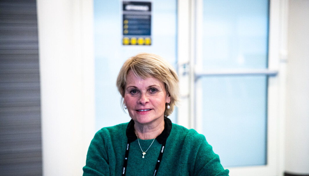 Siv Meisingset leder kommunikasjonsstaben til Oslo Politidistrikt. Her i presserommet på Politihuset på Grønland, Oslo. Siv Meisingset leder kommunikasjonsstaben til Oslo Politidistrikt. Her i presserommet på Politihuset på Grønland, Oslo.
