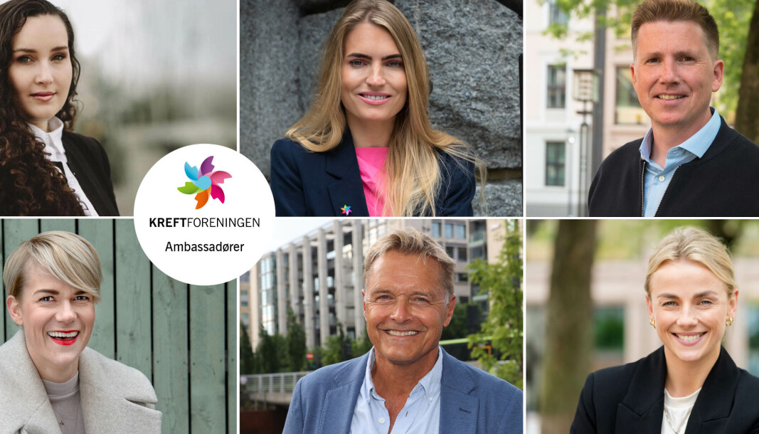 Nye ambassadører i Kreftforeningen (f.v.) Linn Nikkerud, Isabelle Ringnes, Kasper Wikestad, Sigrid Bonde Tusvik, Dag Otto Lauritzen og Pia Seeberg. Nye ambassadører i Kreftforeningen (f.v.) Linn Nikkerud, Isabelle Ringnes, Kasper Wikestad, Sigrid Bonde Tusvik, Dag Otto Lauritzen og Pia Seeberg.