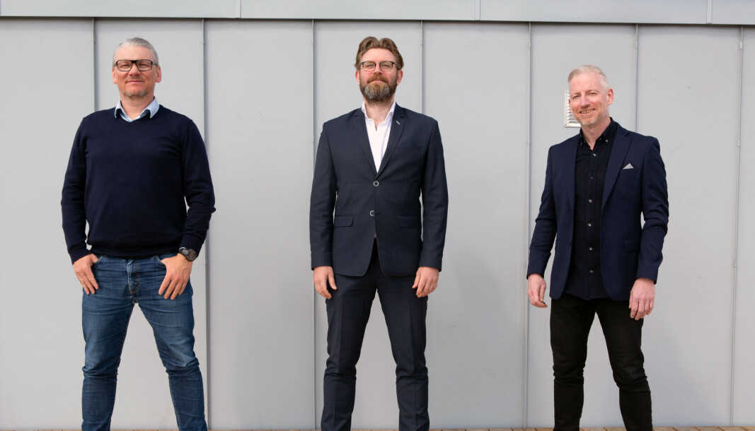 F.v. Kreativ leder og partner Thomas Anfinsen, rådgiver Kristian Ruud og daglig leder og partner Espen Erfjell. F.v. Kreativ leder og partner Thomas Anfinsen, rådgiver Kristian Ruud og daglig leder og partner Espen Erfjell.