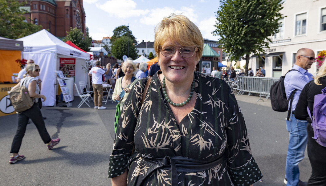 Trine Skei Grande begynner snart som partner og rådgiver i byrået Footprint. Her under Arendalsuka 2021. Trine Skei Grande begynner snart som partner og rådgiver i byrået Footprint. Her under Arendalsuka 2021.