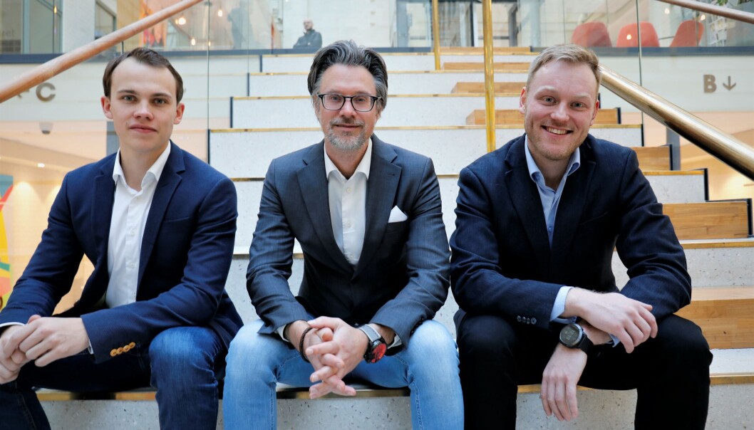 Fra venstre rådgiver Leon Solve Mossing, daglig leder Kristian Sarastuen og seniorrådgiver Martin S. Kristensen. Fra venstre rådgiver Leon Solve Mossing, daglig leder Kristian Sarastuen og seniorrådgiver Martin S. Kristensen.