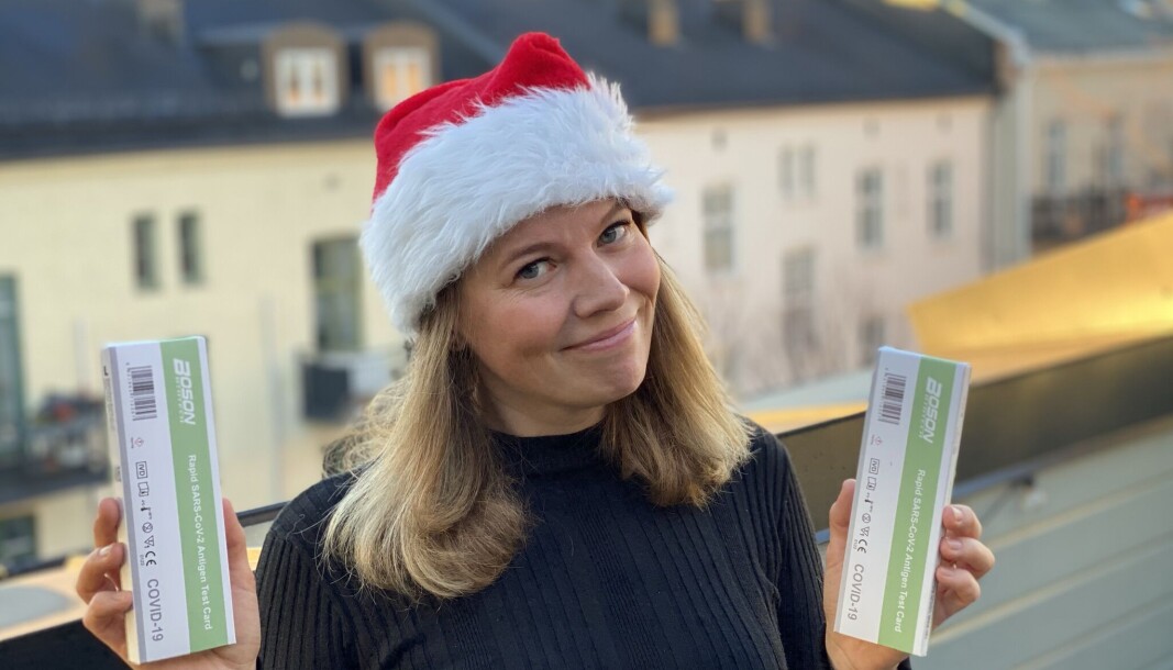 Som for mange andre familier blir dette en jul i koronaens tegn for Kjersti Johannessen i Mills. Som for mange andre familier blir dette en jul i koronaens tegn for Kjersti Johannessen i Mills.