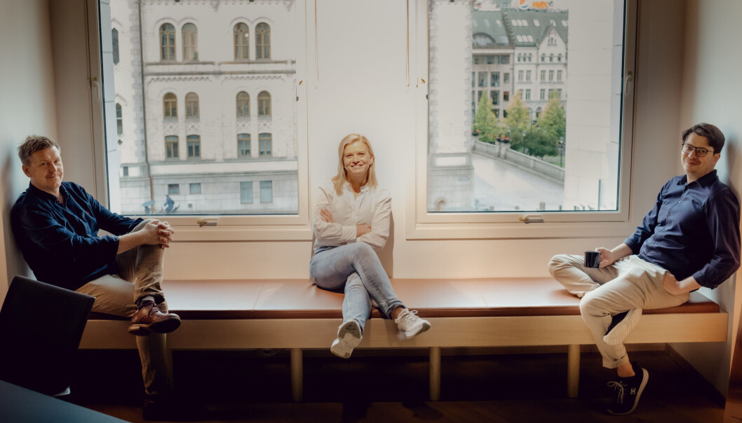F.v. Jørgen W. Bjerke, Christine Bakken og Eivind Hammer Myhre F.v. Jørgen W. Bjerke, Christine Bakken og Eivind Hammer Myhre