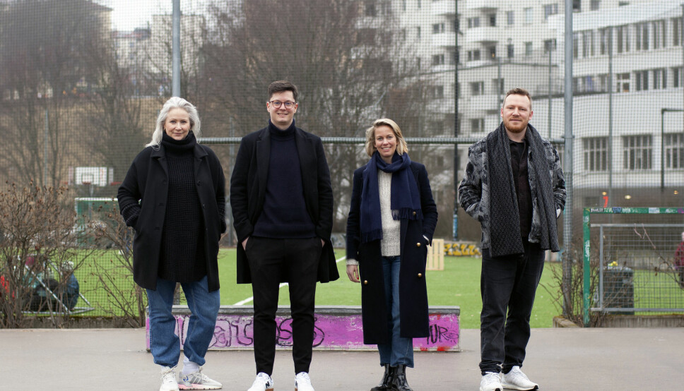 F.v Lise Schelvan, Ola Nielsen, Maja Folgerø og Snorre Martinsen utgjør det kreative konsulentselskapet Bureau.
