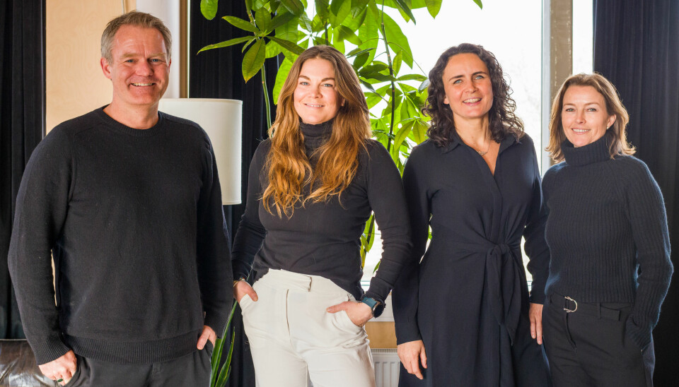 F.v CEO & Founding partner i Anti, Kenneth Pedersen og Kristin Grimstad sammen med Marianne Borchgrevink og Kristine Nergaard fra Brav.