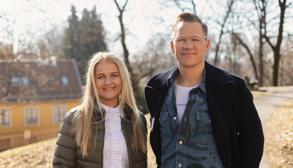Jannicke Smevik Hoff og byråleder Lars Eia Kirkholm.