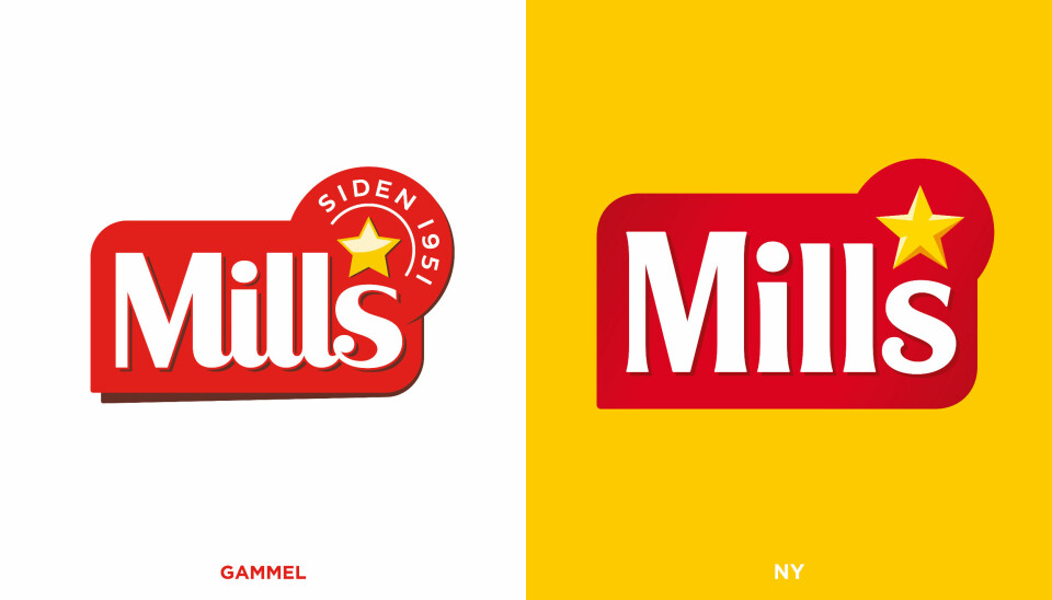 – Den nye logoen har stor grad av likhet til tidligere Mills-logoer. For Mills har det vært viktig å tenke evolusjon, ikke revolusjon i utviklingen av ny logo, forteller Merkevaresjef i Mills, Camilla Hegrestad.