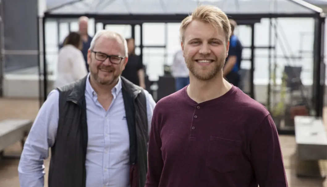 Jonas Williksen (t.h) er ansatt som ny markeds- og kommunikasjonsansvarlig i Namdalskysten næringsforening (NKNF). Her sammen med daglig leder Lars Fredrik Mørch. Jonas Williksen (t.h) er ansatt som ny markeds- og kommunikasjonsansvarlig i Namdalskysten næringsforening (NKNF). Her sammen med daglig leder Lars Fredrik Mørch.