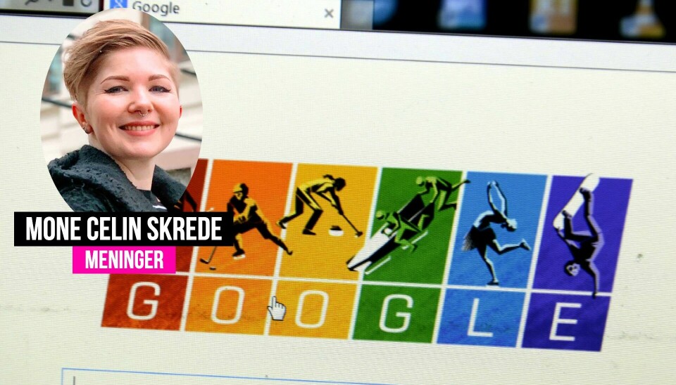 Google lagde logoen sin i regnbuefarger under OL i Sotchi i 2014.