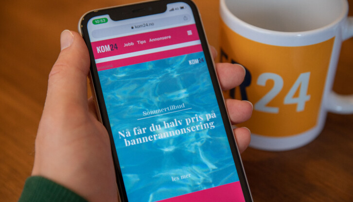 Hele 65 prosent leser KOM24 på mobil. Med mobilbanner når du flere.