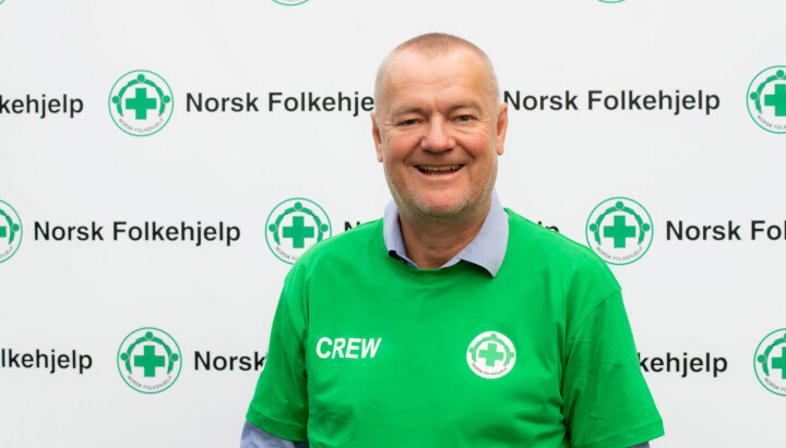 Leder for kommunikasjon i Norsk Folkehjelp, Håkon Ødegaard.