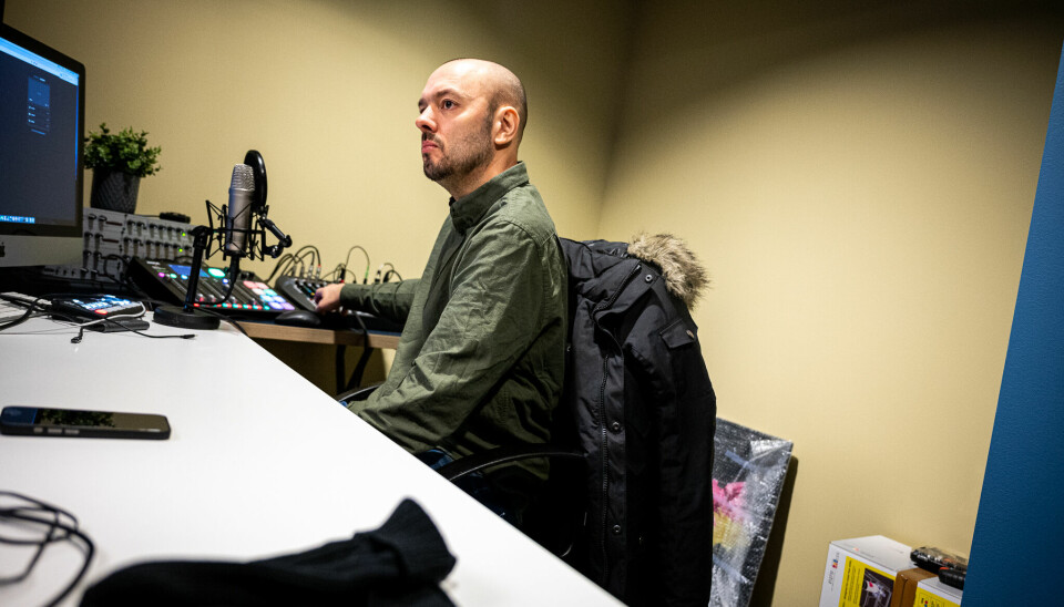 Espen Vik Morild i podkast-studio.