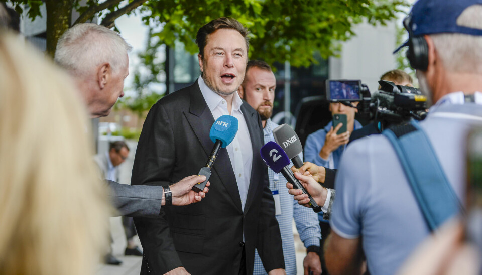 Stavanger, Norway 20220829. Tesla-gründer Elon Musk ankommer ONS (Offshore Northern Seas) i Stavanger mandag.Foto: Carina Johansen / NTB